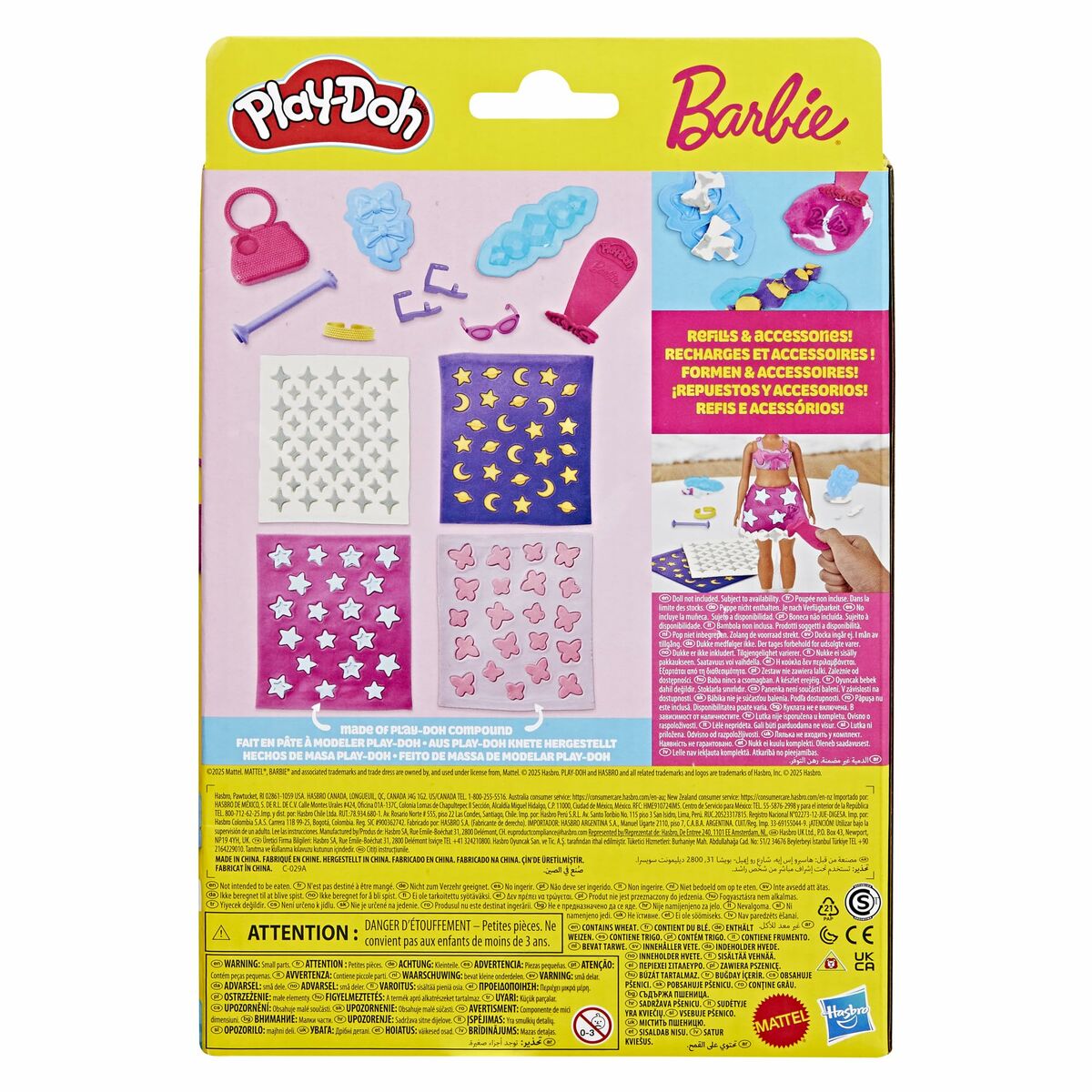 Modelling Clay Game Play-Doh Barbie Sparkles & Gems Multicolour